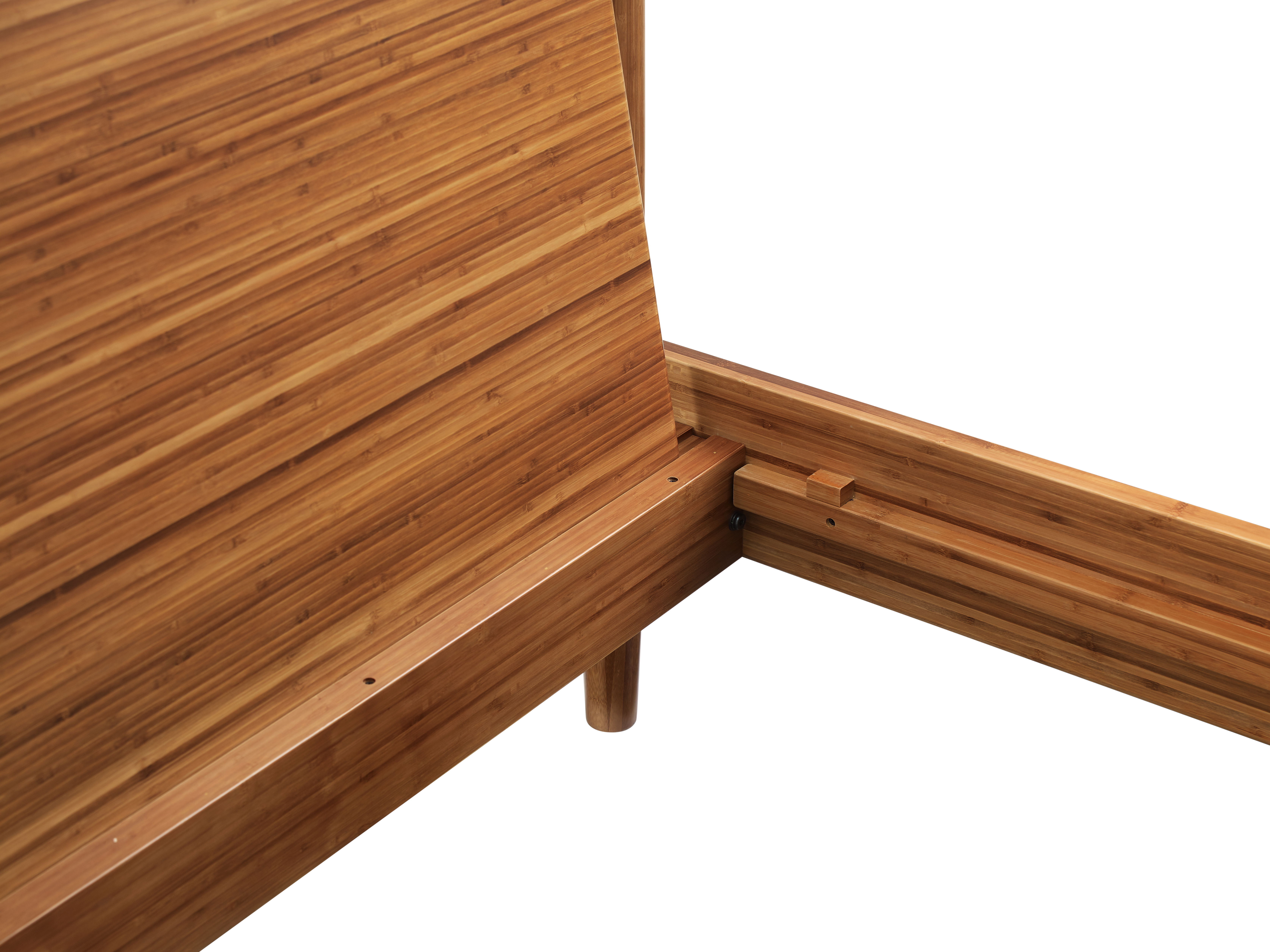 Monterey Queen Platform Bed, Amber, by Greenington, 88.5" length x 63.75" width x 40" height View 2