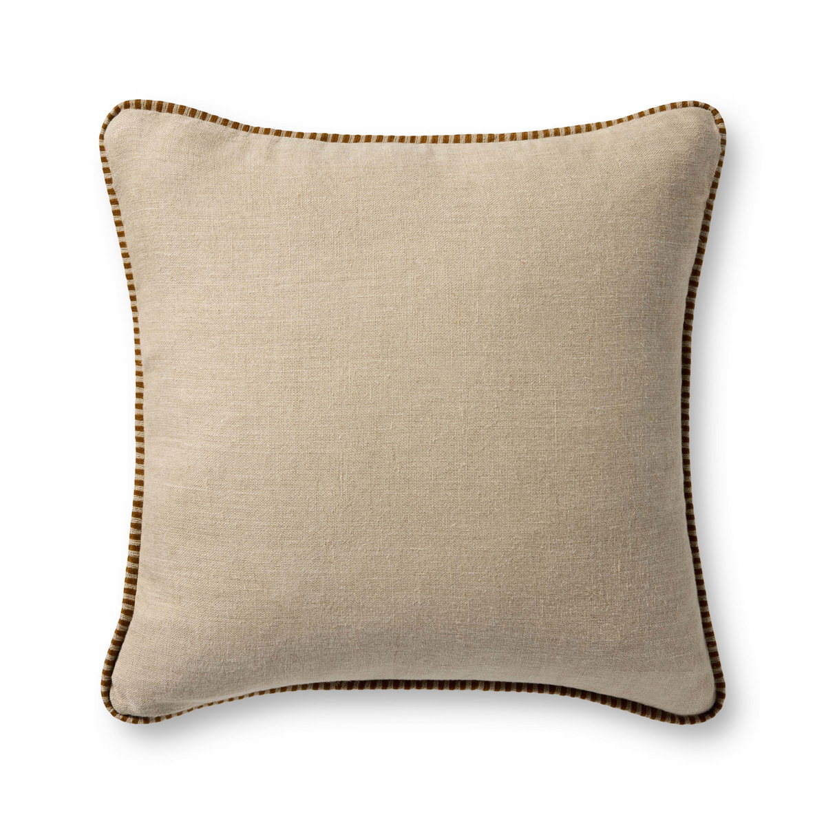 Loloi Mustard Pillow, Decorative Pillow, 22" length x 22" width View 1