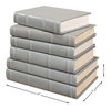 Books, Set Of 12, Antique Grey, Decor by Sarreid, 7" length x 1" width x 5" height thumbnail 9