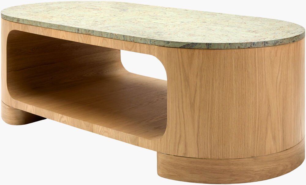 Poros Coffee Table, by Surya, 54" width x 17" height