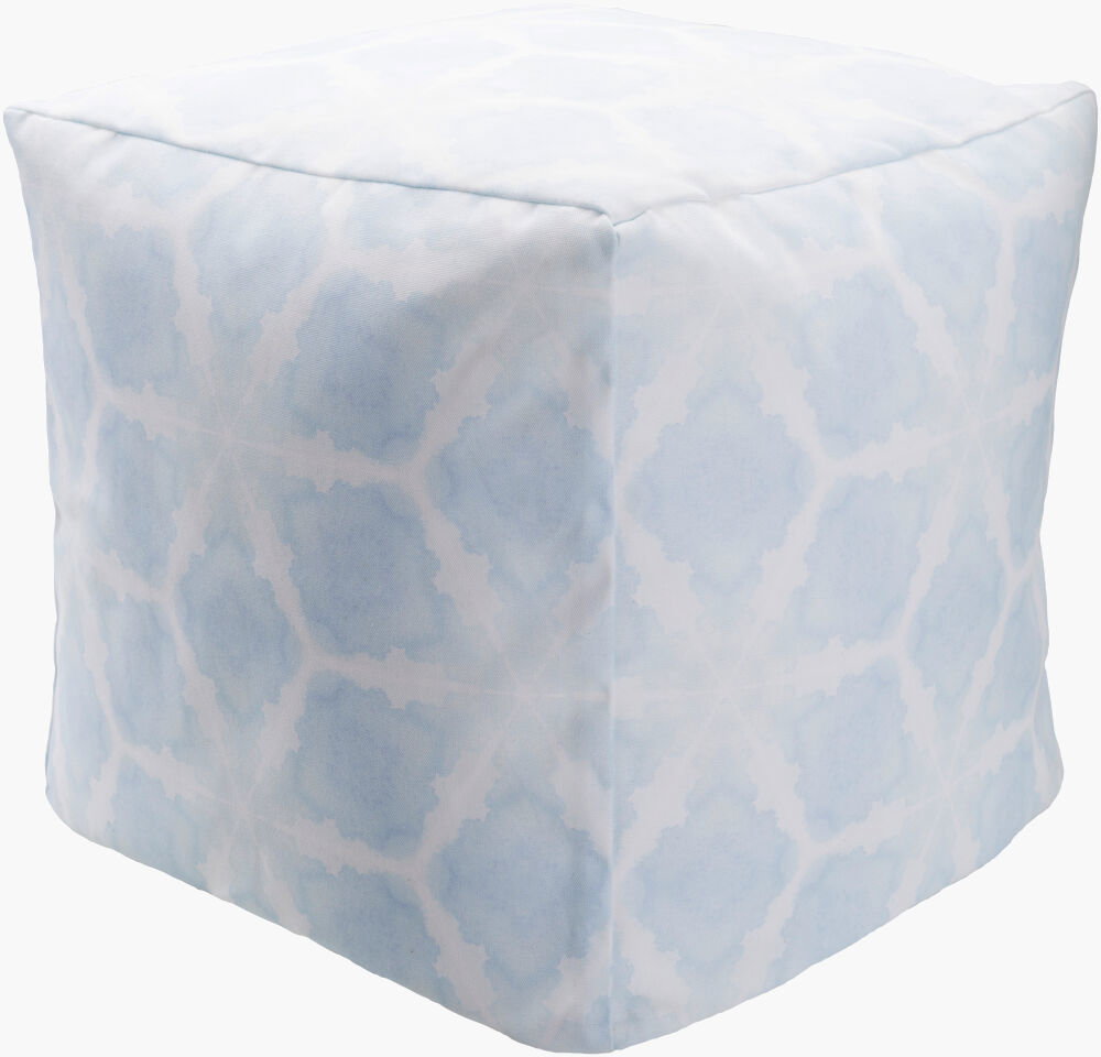 Agua Pouf, Ottoman by Surya, 18" width x 18" height