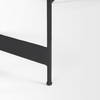 Wade Travertine Marble with Matte Black Metal Coffee Tables, by Mercana, 56" length x 32" width x 13.5" height thumbnail 12