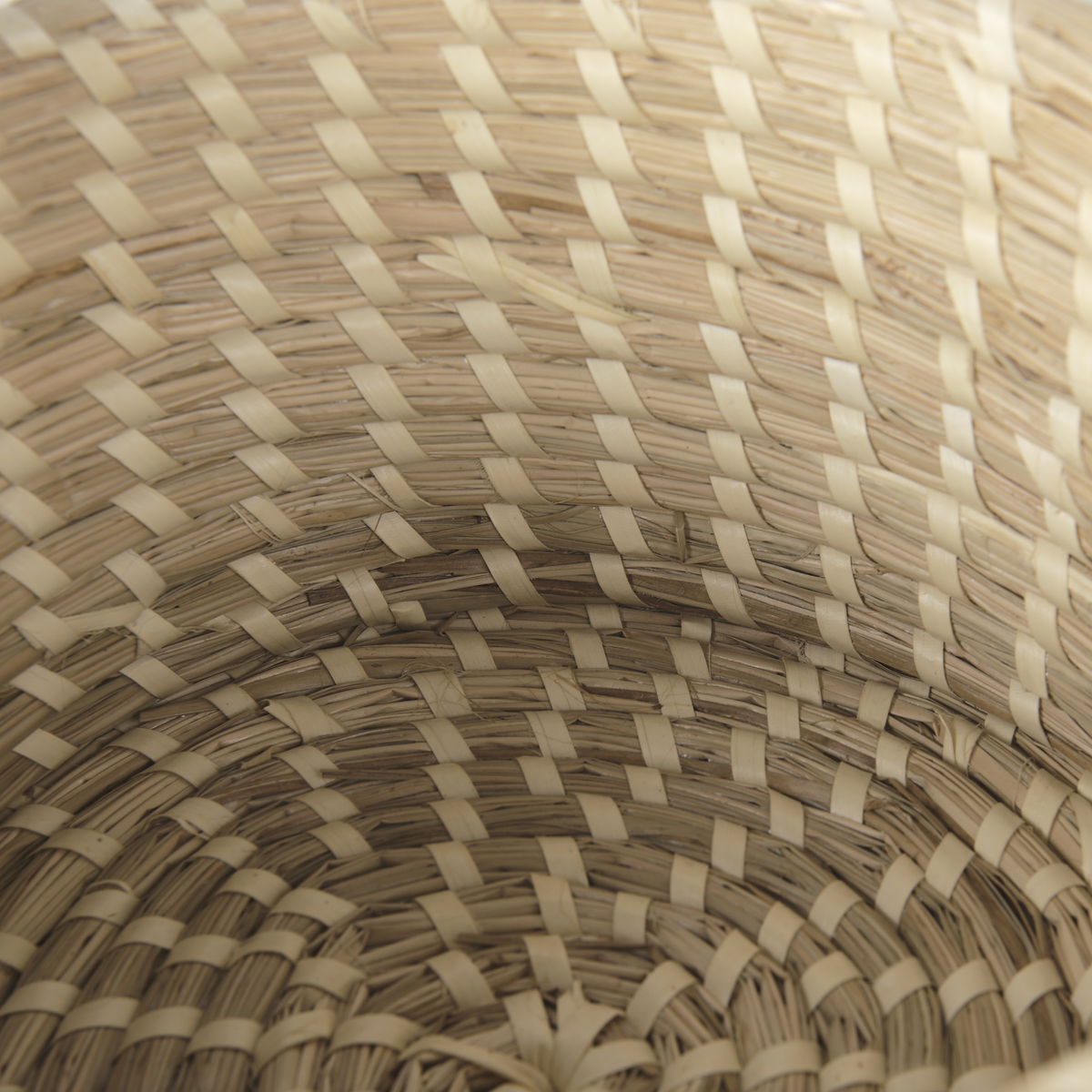 Kailini Set of 3 Nesting Seagrass & Palm Leaf Boxes with Lids, by Mercana, 13.39" length x 13.39" width x 8.27" height View 8