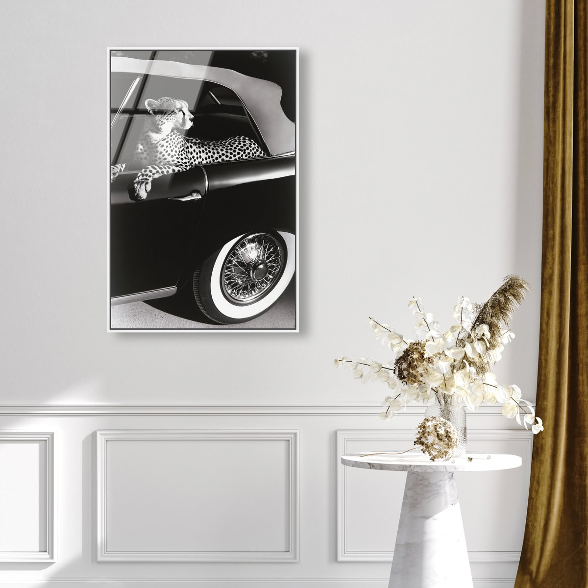 Convertible Feline I (No Embellishment), Art by Oliver Gal,  24x36 View 3