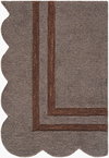 Scalloped Handmade Rug, by Surya, 3' length x 2' width thumbnail