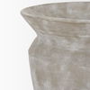 Utari Short Gray Brown with White Detailing Ceramic Floor Vase thumbnail 6