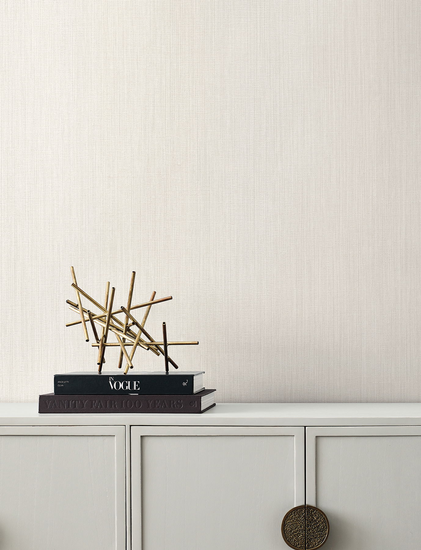 Paloma Texture Light Grey Wallpaper, by York Wall, 33' length x 1'8.9" width x 0.02" depth View 2
