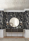 Bird & Blossom Chinoserie Black Wallpaper, by York Wall, 27' length x 2'3" width x 0.02" depth thumbnail 4