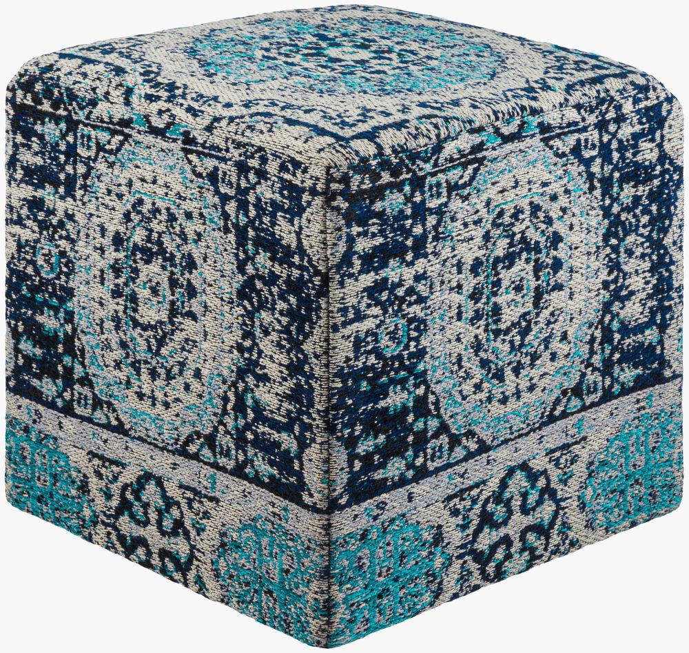 Amsterdam Ottoman, by Surya, 18" width x 18" height