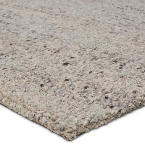 Jaipur Living Burch NVA02 Handmade Solid Cream and Dark Gray Area Rug (9