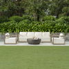 Remsen Outdoor Gray Sofa, Furniture by Uttermost, 107" width x 32" height x 35.25" depth thumbnail 9