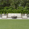 Remsen Outdoor Gray Sofa, Outdoor Sofa by Uttermost, 8'11" width x 2'8" height x 2'11.25" depth thumbnail 9