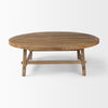 Rosie   Round Medium Brown Wood Coffee Table thumbnail 2