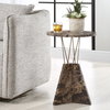 Levitate Marble Accent Table, Side & End Table by Uttermost, 16" width x 23.25" height x 16" depth thumbnail 2