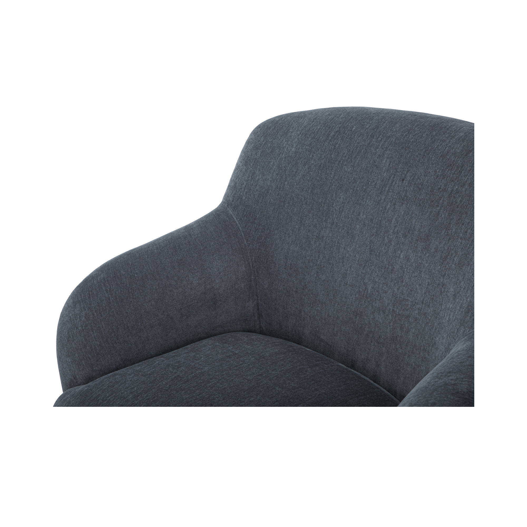 Stevie Lounge Chair Slate Blue, Accent Chair by Moe's Home, 35" width x 32.3" height x 34.25" depth View 5