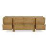 Henley 8 Drawer Dresser Brown, by Moe's Home, 85" width x 31" height x 20" depth thumbnail 3