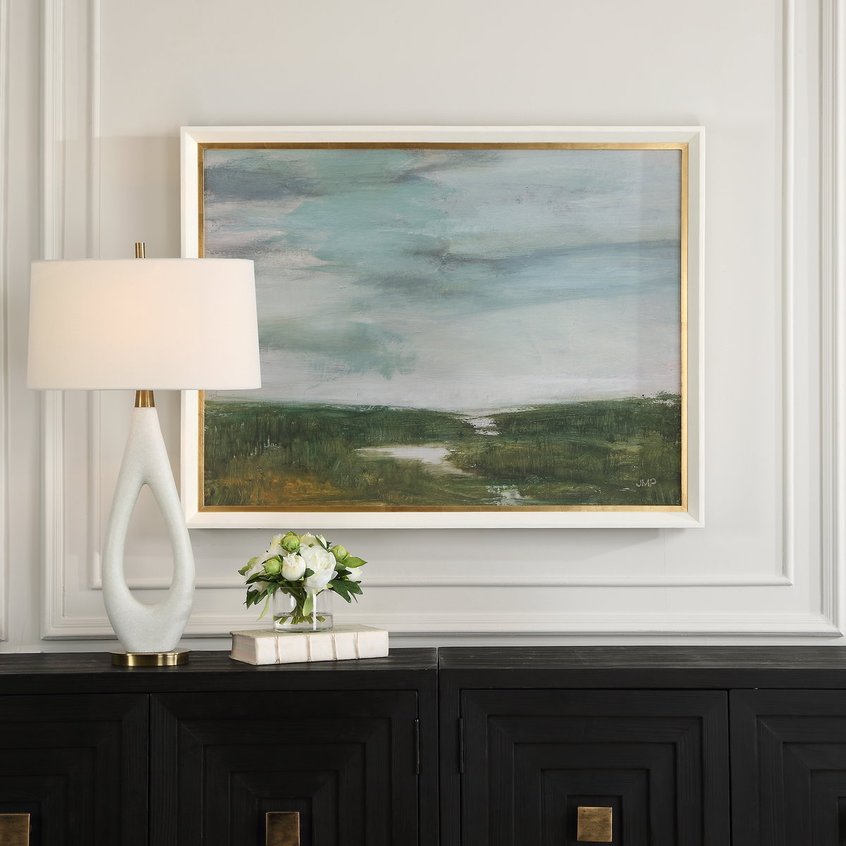 The Path Of The Water Framed Print, by Uttermost, 3'7" width x 2'9" height x 2" depth View 2