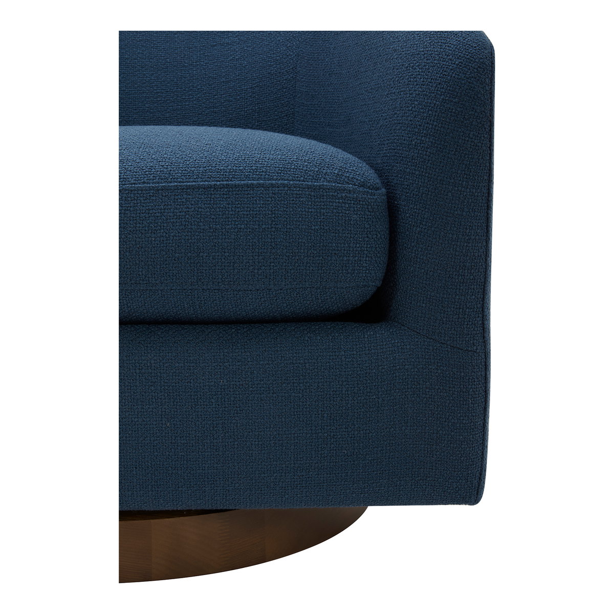 Oscy Swivel Chair Dark Atlantic, Accent Chair by Moe's Home, 31" width x 28" height x 31" depth View 7
