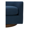 Oscy Swivel Chair Dark Atlantic Blue, Accent Chair by Moe's Home, 31" width x 28" height x 31" depth thumbnail 7