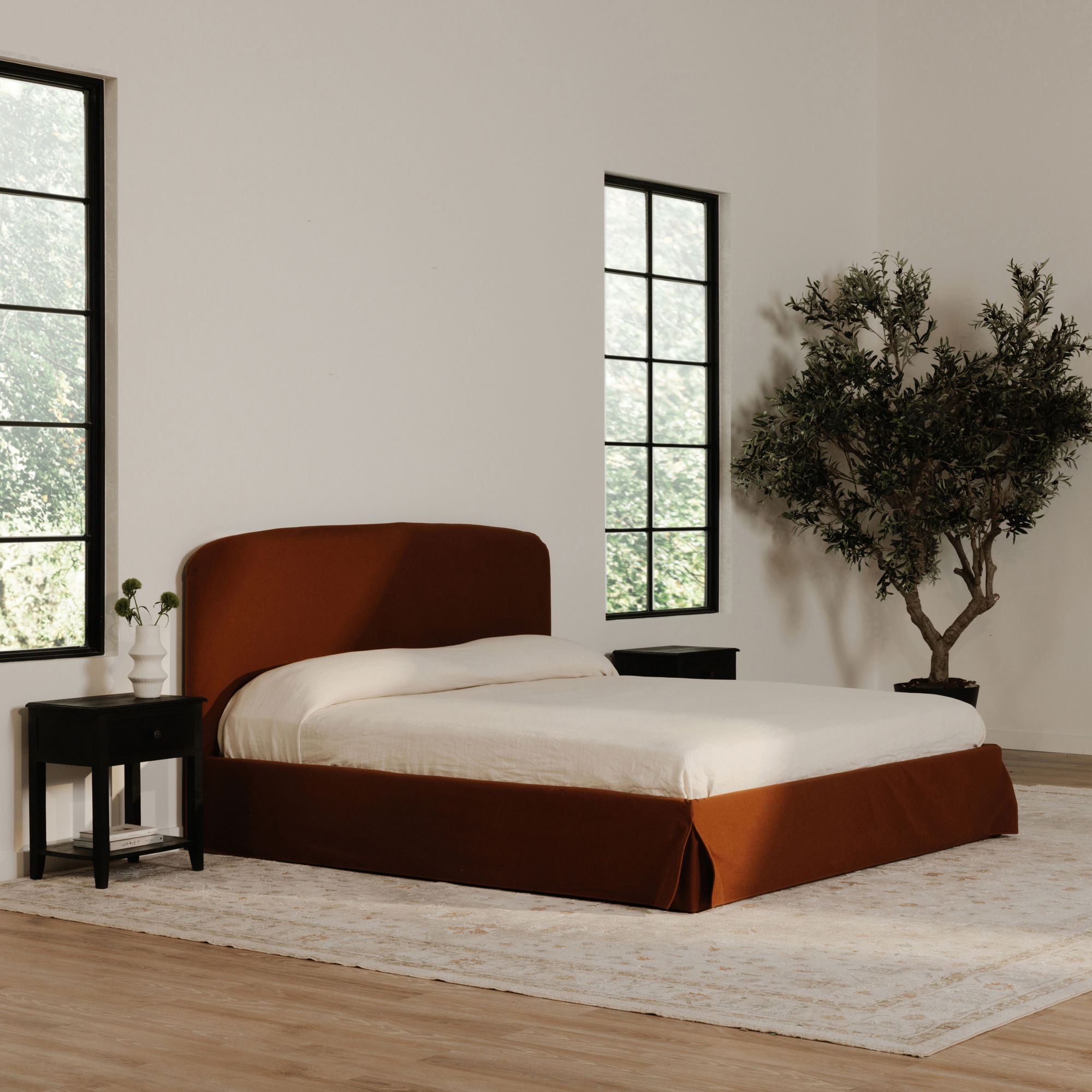 Joan Queen Storage Bed Rust large image 