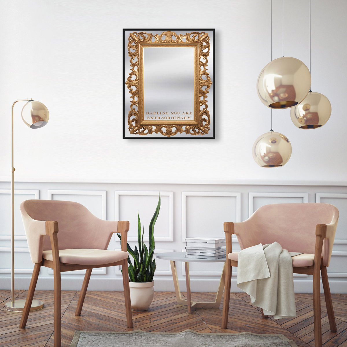 Extraordinary - Decorative Mirror (No Embellishment), by Oliver Gal,  20x30 View 3