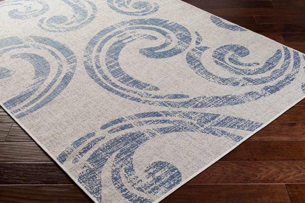 Malibu Machine Woven Rug, by Surya, 1'3.75" length x 1'3.75" width