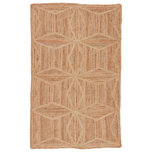Bancroft Geometric Handmade Dhurrie Jute Beige Area Rug