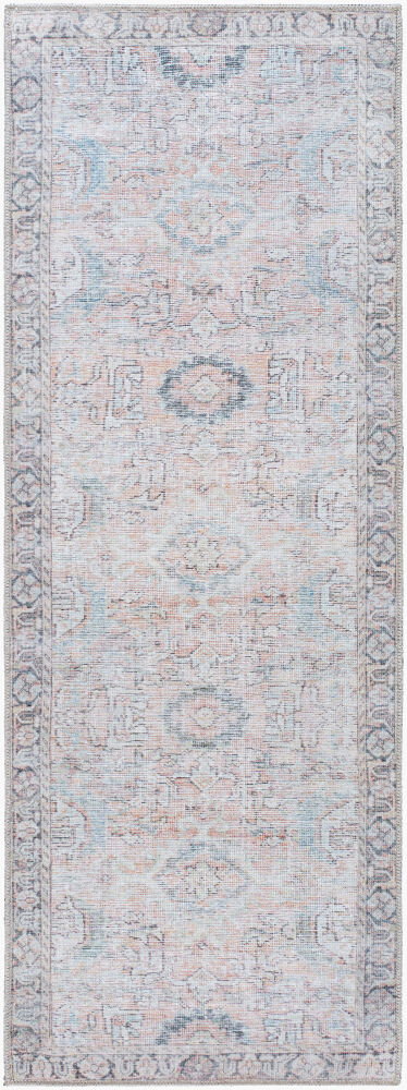 Kemer Machine Woven Rug, by Surya, 7'2.61" length x 2'7.49" width