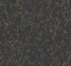 Luminous Branches Black & Gold Wallpaper thumbnail 0