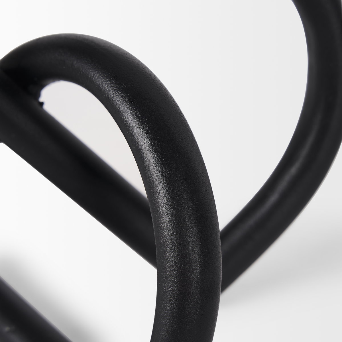 Locke Small Matte Black Metal Decorative Object, by Mercana, 5.12" length x 4.72" width x 5.31" height View 7