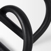 Locke Small Matte Black Metal Decorative Object, by Mercana, 5.12" length x 4.72" width x 5.31" height thumbnail 7
