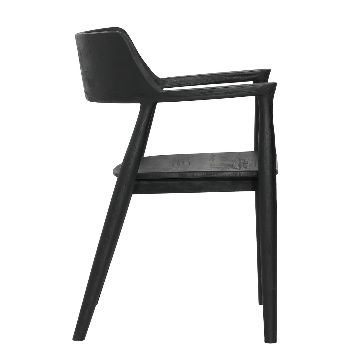 Stafford Dining Chair Black, by Dovetail, 22.83" width x 31.25" height x 22" depth View 3