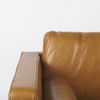 Svend 65.0L x 38.0W x 34.0H Tan Leather Love Seat Sofa thumbnail 8