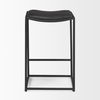Taniel Black Leather with Black Metal Counter Stool thumbnail 3