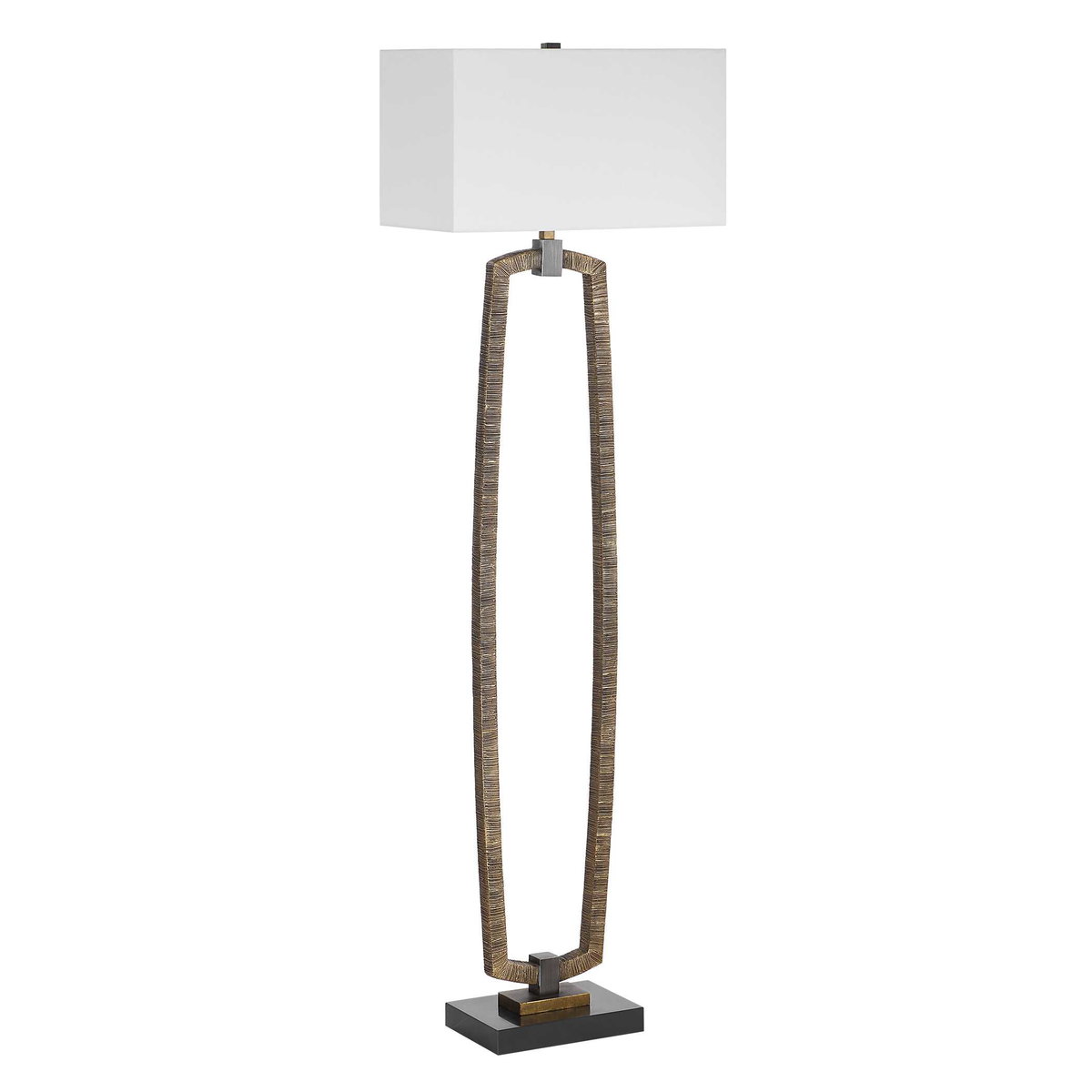 Relic Gold Floor Lamp, by Uttermost, 1'7" width x 5'3.5" height x 11" depth View 5