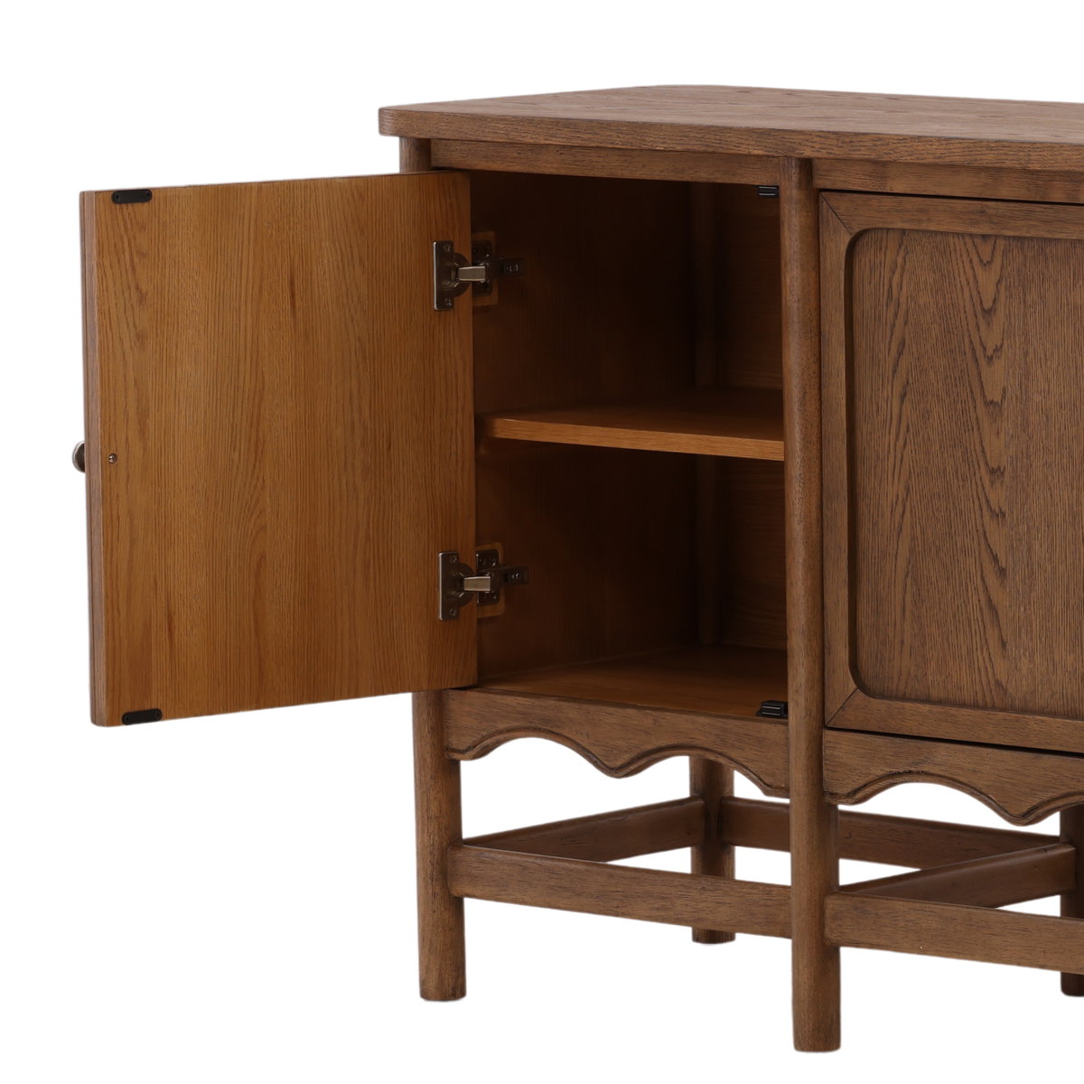 Phoebe Sideboard Dark Brown, Sideboards & Buffet by Dovetail, 78" width x 34.25" height x 18.1" depth View 7