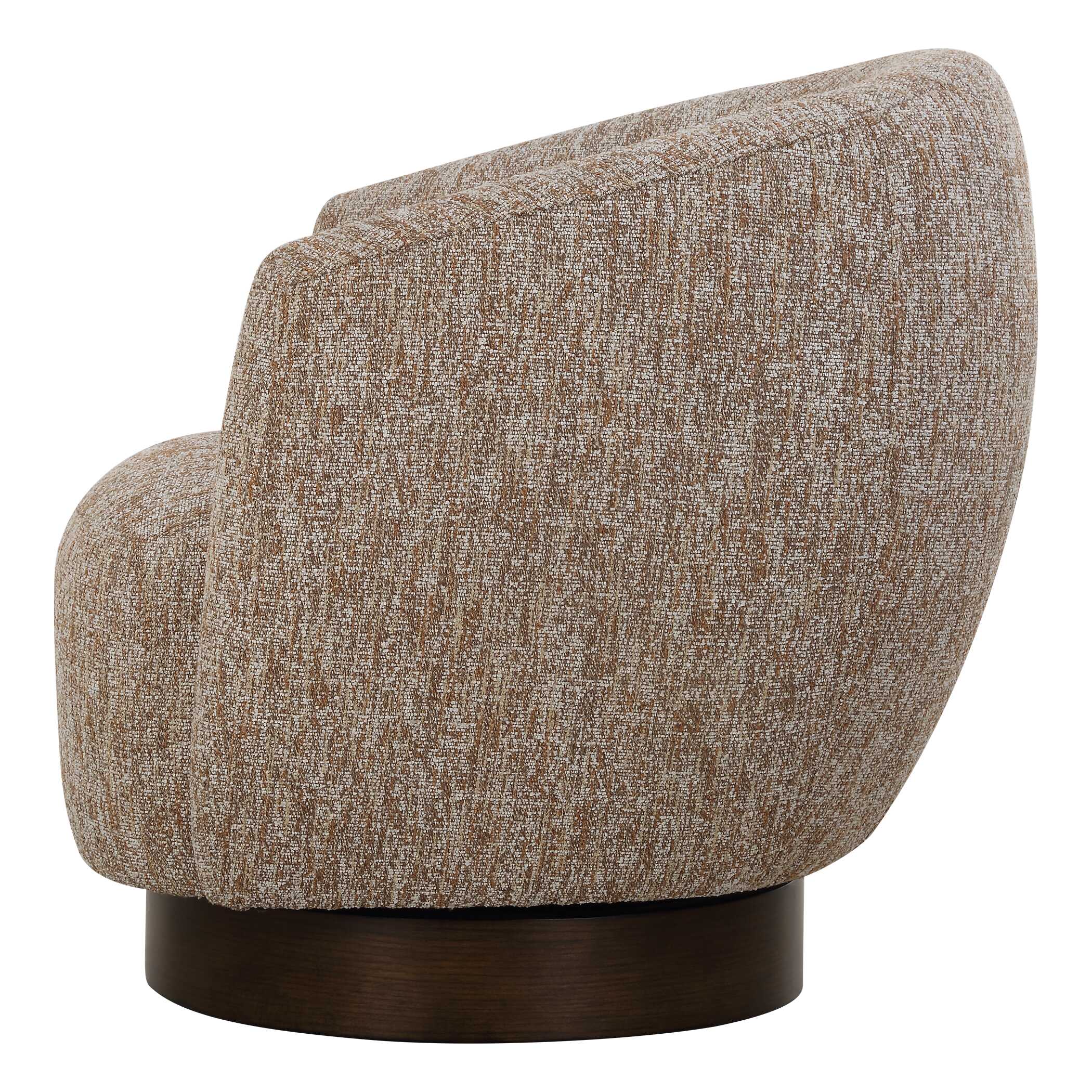 Dunes Fabric Swivel Chair, Furniture by Uttermost, 33" width x 32" height x 30" depth View 6
