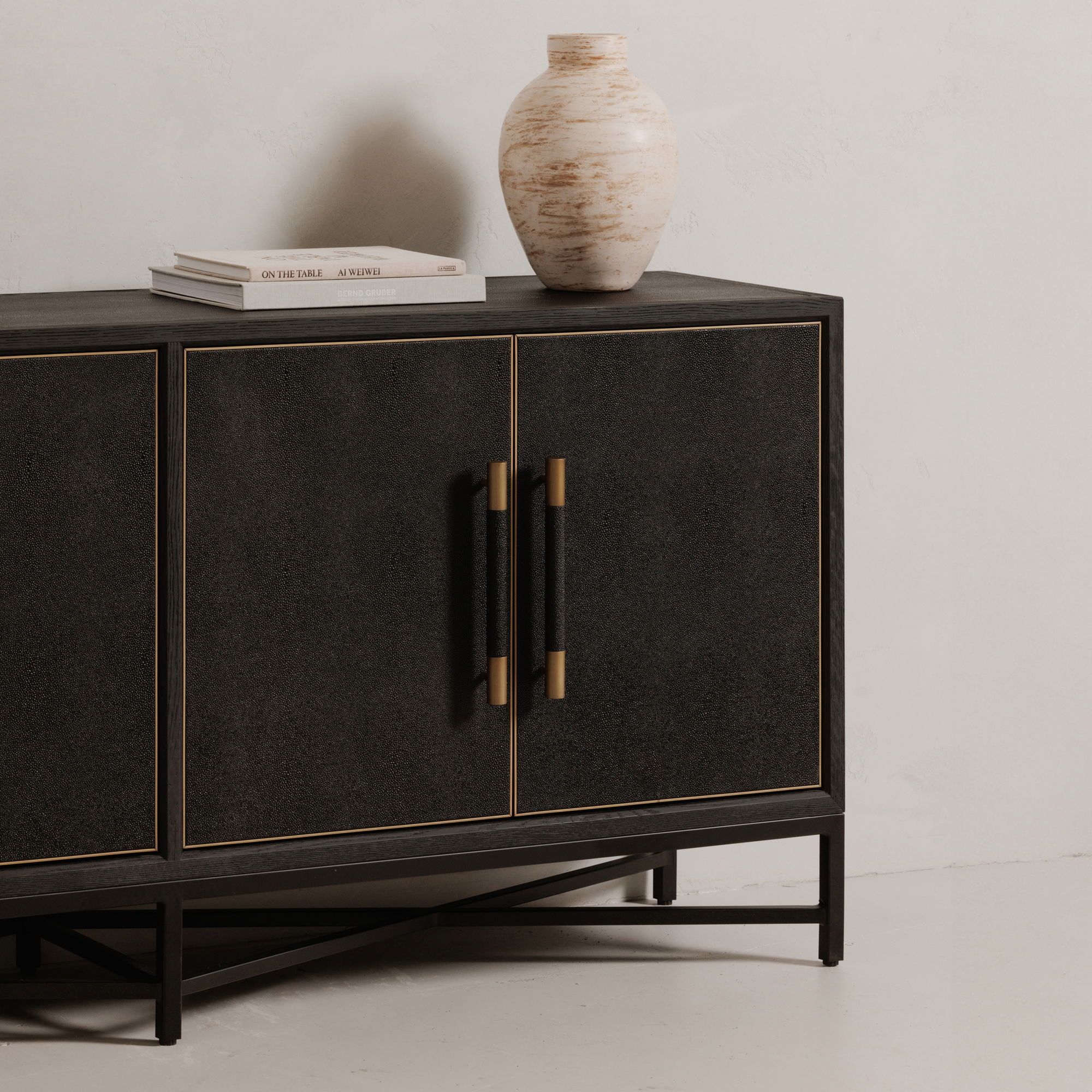 Mako Sideboard Black, Cabinets & Sideboard by Moe's Home, 76" width x 34" height x 18" depth View 10