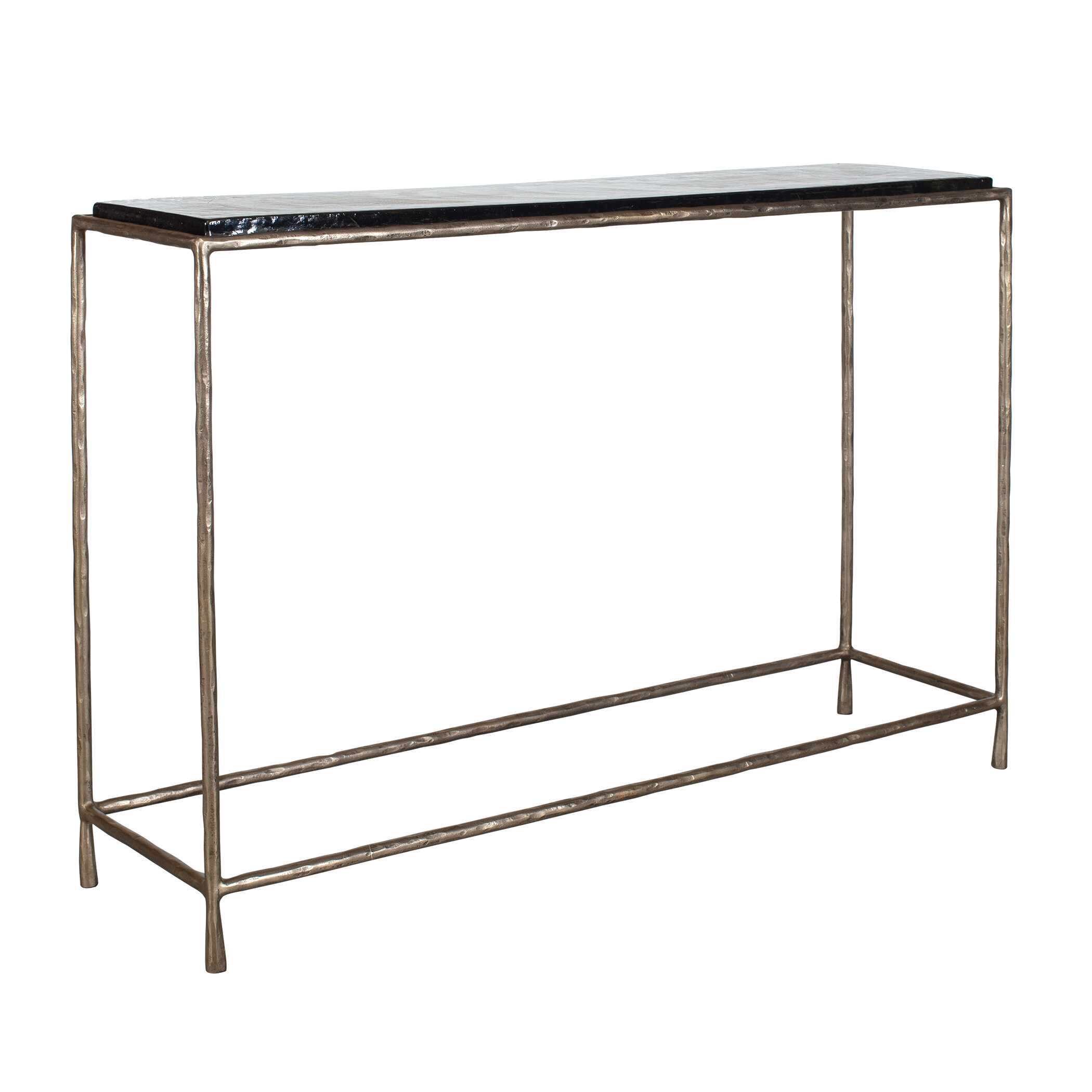 Ovard Minimalist Metal Console Table, Furniture by Uttermost, 43.25" width x 29.75" height x 11.6" depth View 3