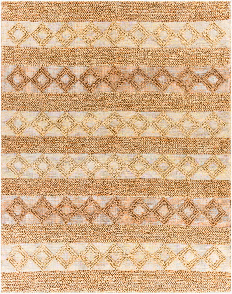 Farmhouse Naturals Handmade Rug, by Surya, 1'6" length x 1'6" width