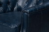 Coolidge Leather Swivel Chair, Blue, Seating by Sarreid, 30" length x 28" width x 31" height thumbnail 12