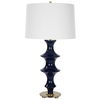 Coil Sculpted Blue Table Lamp, by Uttermost, 15" width x 28.75" height x 15" depth thumbnail 5