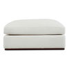 Rue Ottoman Off White, by Moe's Home, 47.6" width x 15.5" height x 40.8" depth thumbnail 1
