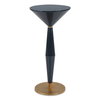 Luster Navy Blue Accent Table, Furniture by Uttermost, 11.75" width x 25.5" height x 11.75" depth thumbnail 1