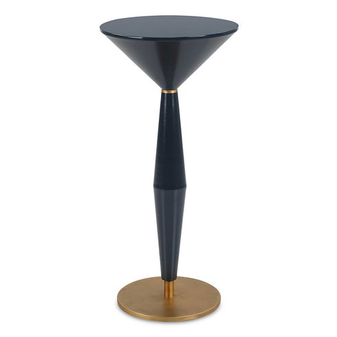 Luster Navy Blue Accent Table