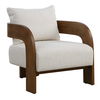 Rowan Ivory Accent Chair, Furniture by Uttermost, 27" width x 31" height x 30" depth thumbnail 5