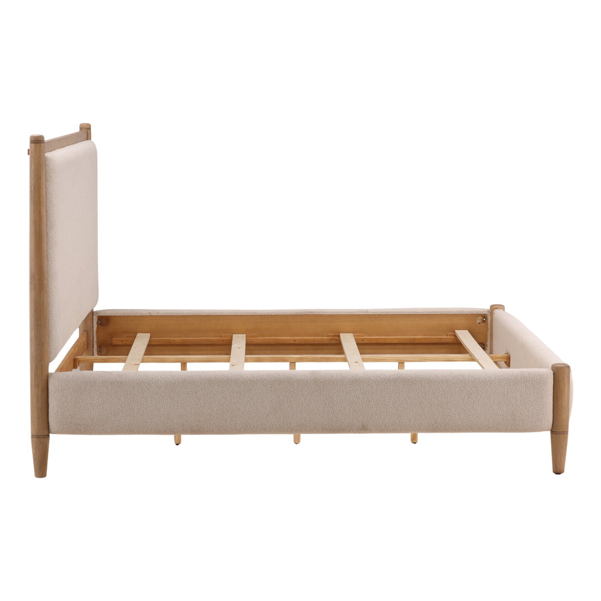 Nexis Bed King Cream, by Dovetail, 82.91" width x 56.1" height x 89.76" depth View 3