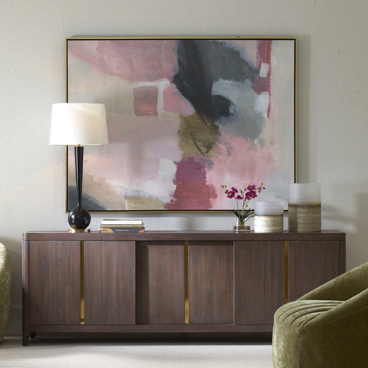 Process Framed Abstract Art, by Uttermost, 49.5" width x 65.5" height x 2" depth View 2