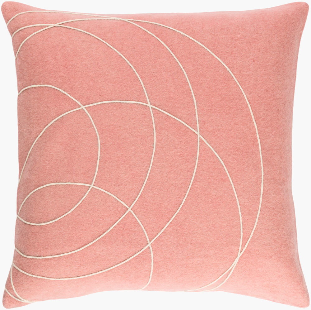 Solid Bold Accent Pillow, Decorative Pillow by Surya, 18" length x 18" width