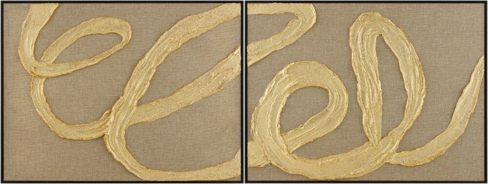 Rubans Framed Art, Painting by Surya, 24" width x 32" height